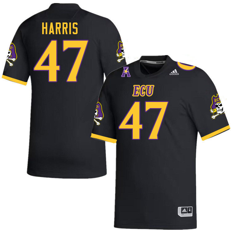 Rahjai Harris ECU Jersey,East Carolina Pirates #47 Rahjai Harris Jersey Youth College-Black